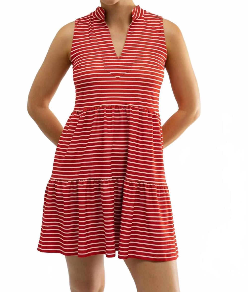 NEW SMITH & QUINN tatum mini dress in strawberry stripe
